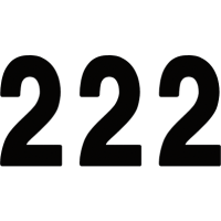(image for) Pro Numbers - 8" Black - No. 2