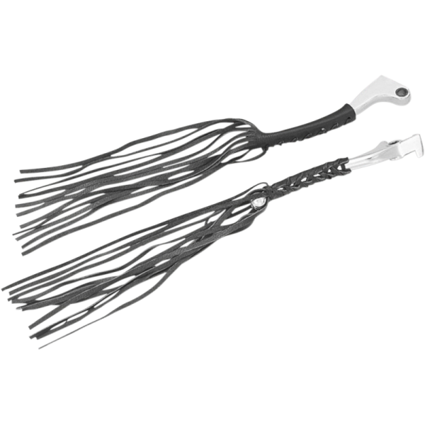 Show Chrome Leather Lever Fringe