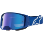 (image for) Alpinestars Supertech Goggles - Vesta Blithe Blue/White (Mirror Blue Lens)