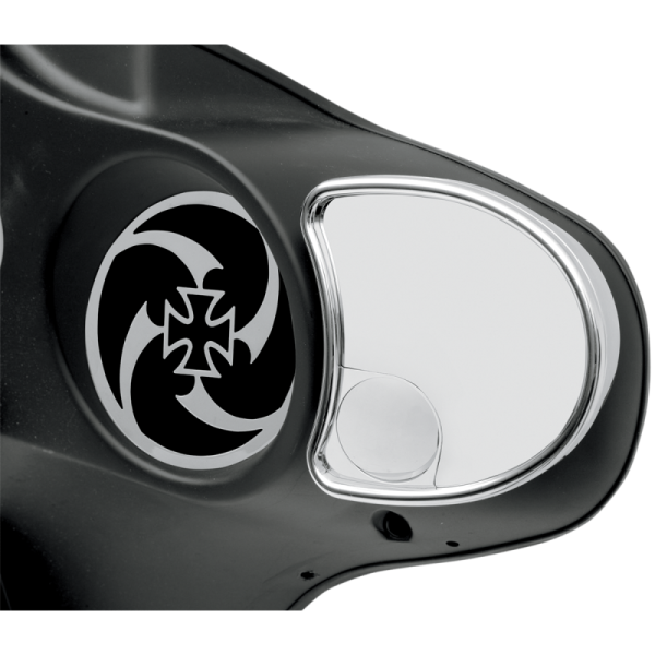 (image for) Drag Specialties Fairing Mount Mirrors W/ Blind Spot Mirror (99-13 FLHT/FLHX)