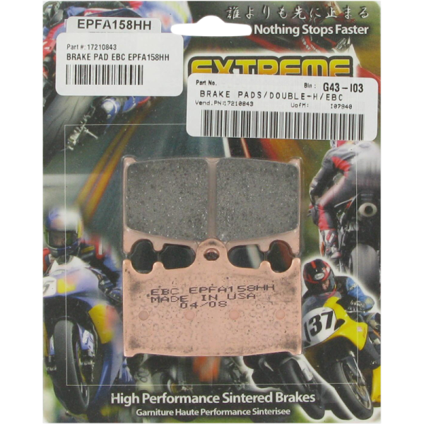 (image for) EBC Front EPFA Extreme Performance Pro Brake Pad 1721-0845