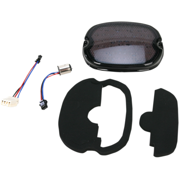 (image for) Drag Specialties LED Low-Profile Taillight - Smoke, W/ No Tag Light