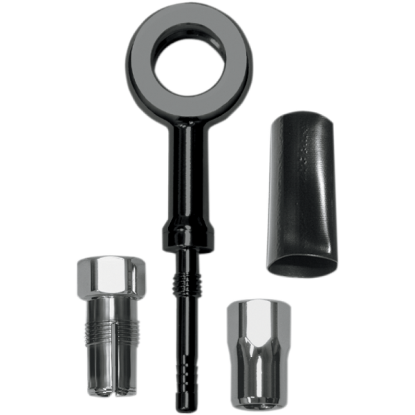 (image for) MAGNUM 12 mm 180° Black Chrome Banjo w/ Stainless Fittings