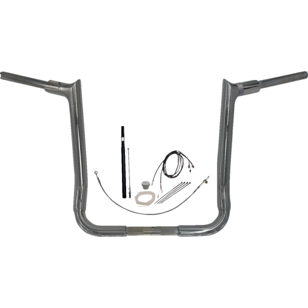 (image for) FAT BAGGERS INC Fat Baggers Pointed Top EZ Install Handlebar 16" Chrome