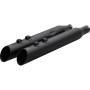 (image for) 4" HP Plus® Slip On Mufflers - Slash up, ripper baffle, black