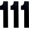 (image for) Standard Numbers - 8" Black - No. 1