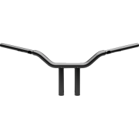 (image for) Gloss Black 1 1/4" One-Piece Kage Fighter T-Bars, 10" End Rise