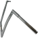 (image for) EZ Install 1 1/4" Flat Top Handlebar Chrome 16" Rise