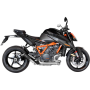 (image for) LV-10 Black stainless steel Slip-On for KTM 1290 Super Duke R/GT 20-23