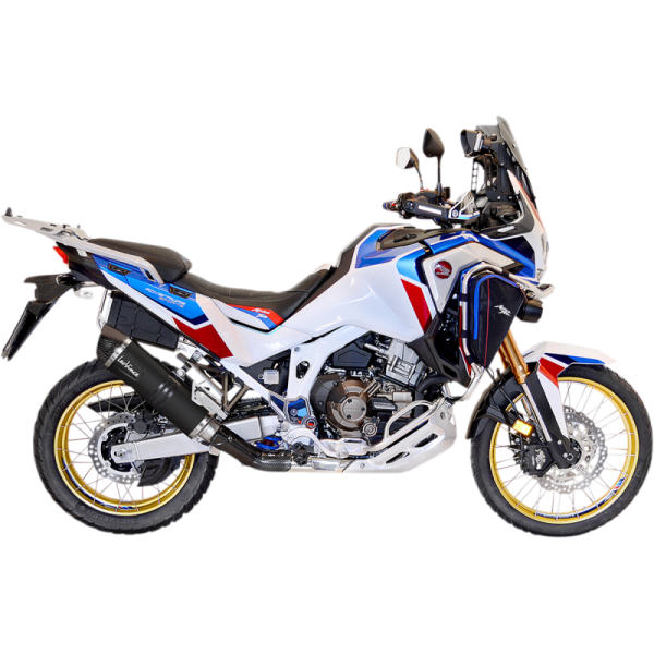 (image for) LEOVINCE Nero Black Stainless Slip-On for HONDA CRF1100L Africa Twin/Adventure Sport/DCT 20-23