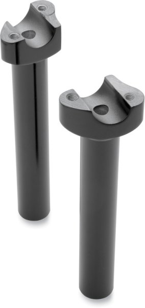 (image for) Drag Specialties Forged Aluminum Straight Risers Black 8"