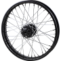 (image for) 19" x 2.5" Laced Replacement Gloss Black Front Wheel