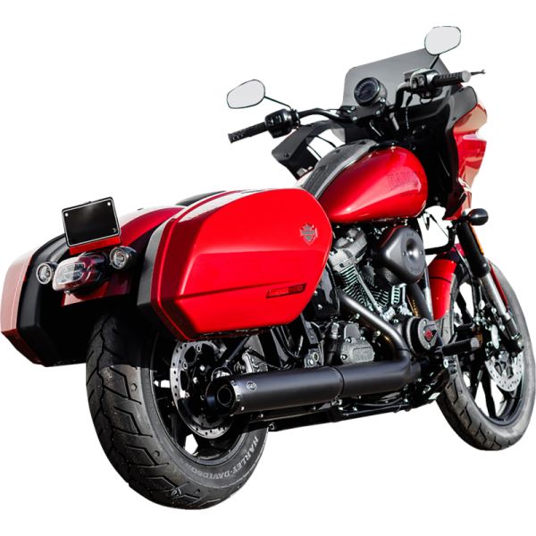 (image for) S&S CYCLE Grand National Slip-On Mufflers - Guardian Black