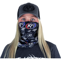 (image for) KFI Face Mask - Black & white flag with logos