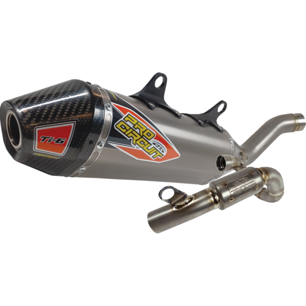 (image for) Pro Circuit Ti-6 Titanium Exhaust System w/ Carbon End Cap for KTM 250/350 SX-F (including FE)