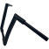 (image for) Fat Baggers 1 1/2" Flat Top EZ Install Handlebars - Gloss Black - 12" End Rise