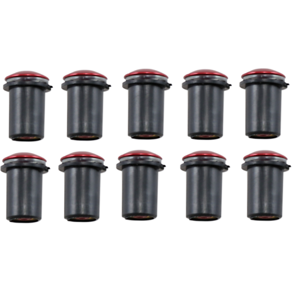 (image for) FACTORY EFFEX Round Windscreen Screw Kit - Red