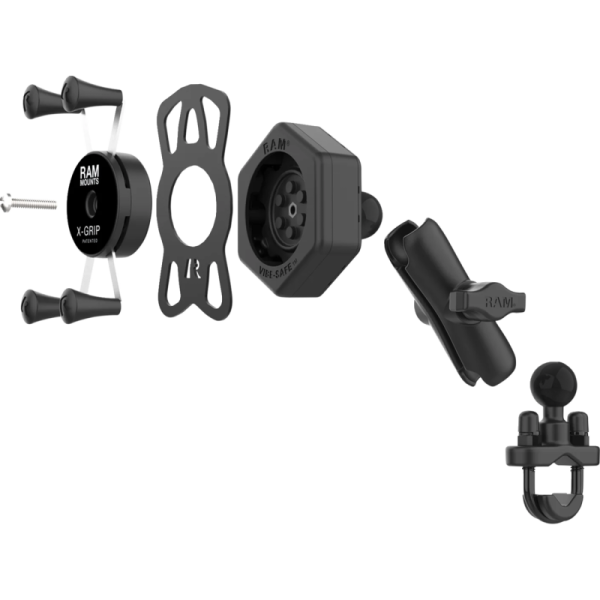 (image for) RAM MOUNT X-Grip Kit with Vibe-Safe, U-Bolt Base and Medium Arm, Standard