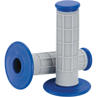 (image for) Moose Offroad Qualifier Grips - Half Waffle Gray/blue