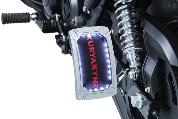Kuryakyn Nova Curved Side-Mount License Plate Holders