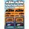 (image for) KTM Racing OEM Sticker Sheet