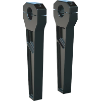 (image for) 8" Anodized Black Straight 1" Handlebar Riser Kit