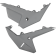 (image for) Gray (Lower) Side Panel/Rear Number Plate