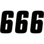 (image for) Factory Numbers - 7" Black - No. 6