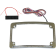 (image for) Radius License Plate Frame W/ Aux Red LEDs - Chrome