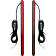 (image for) Genesis 8.5" Auxiliary LED Plasma Rods Red