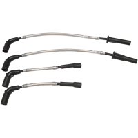 (image for) Braided Spark Plug Wires - Polished Stainless