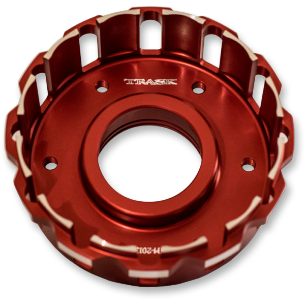 (image for) Trask Billet Aluminum Clutch Basket (Red)