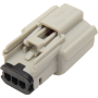 (image for) Gray 3-pin Female Connector