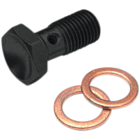 (image for) Ebony 3/8"-24 Single Banjo Bolt