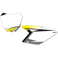 (image for) Pre-Cut Graphic Number Plate Kit - Suzuki RM-Z250 10-17 - White