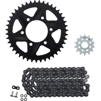 (image for) Vortex GFRA Aluminum Chain Kit (Black) for Kawasaki ZX-6R 19-24