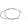 (image for) Black Vinyl/Stainless Braided Throttle Cable
