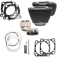 (image for) 124" Big Bore Kit - Wrinkle black finish w/o highlighted cylinder fins