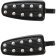 (image for) Male-Mount Footpegs Flat Black w/ rivets