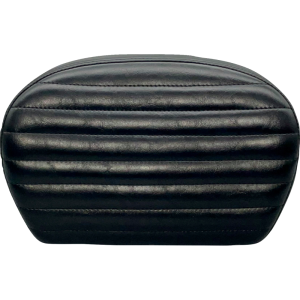 (image for) LE PERA Sissy Bar Pad Pleated Shiny Black Vinyl