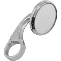 (image for) Clamp-On Shooter Mirror - Chrome (1 1/4" Handlebars)