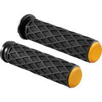 (image for) Arlen Ness Diamond Grips - Gold Anodized
