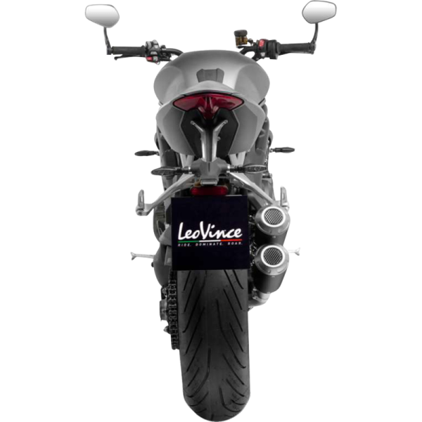 (image for) LeoVince LV-10 Black Stainless Steel Slip-On Exhaust