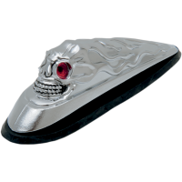 (image for) Drag Specialties Skull Head Front Fender Ornament