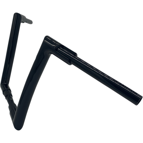(image for) FAT BAGGERS INC EZ Install Flat Top Handlebar - Gloss Black, 12” Rise