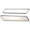 (image for) Smooth Saddlebag Hinge Covers (Chrome)