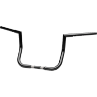 (image for) Gloss Black 1 1/4" Twin Peaks Touring Handlebars, 12" End Rise