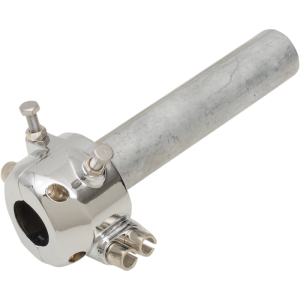 (image for) Emgo 7/8" Dual Cable Throttle Assembly, Chrome