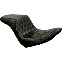(image for) Kickflip Double Diamond Black Seat w/ Chestnut Stitching