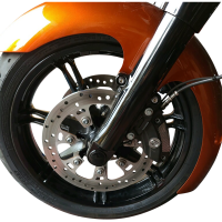 (image for) Flush-Mount Front Axle (Black w/ Black Ends)